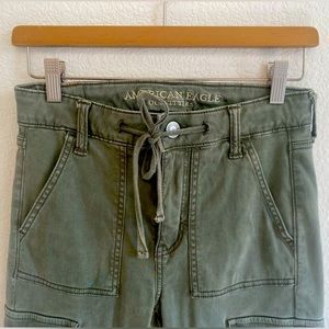 Olive- American Eagle Super Stretch High Rise Jeggings